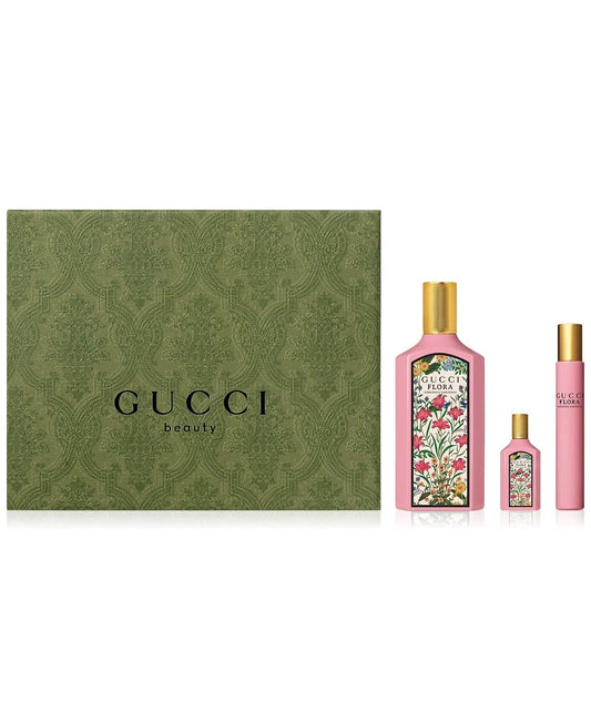 Flora Gorgeous Gardenia 3 Piece Gift Set Eau De Parfum for Women