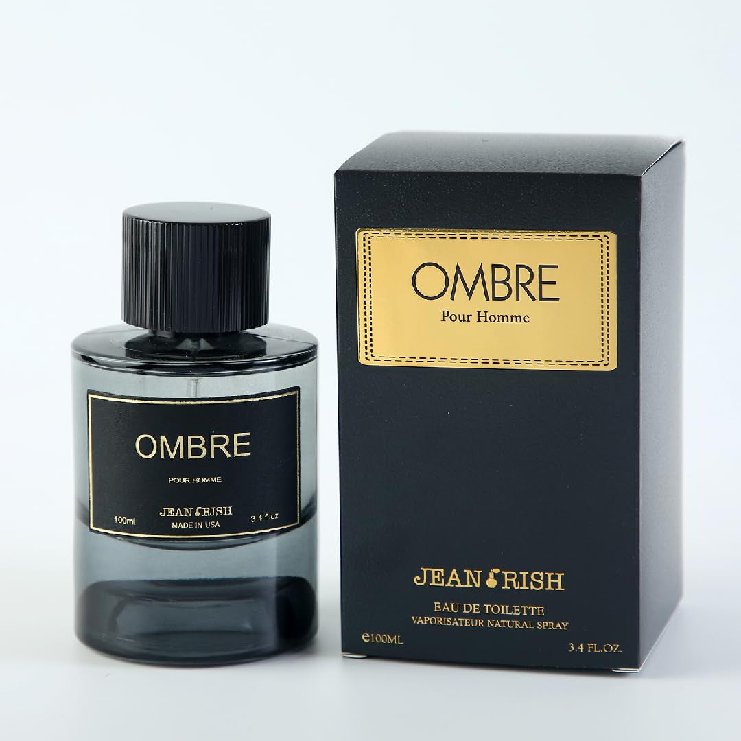 Ombre Pour Homme Eau De Parfume for Men (3.4 Fl Oz / 100ml) with Lavender, Cardamom & Black Vanilla Husk Notes - Long Lasting and Luxury Fragrance