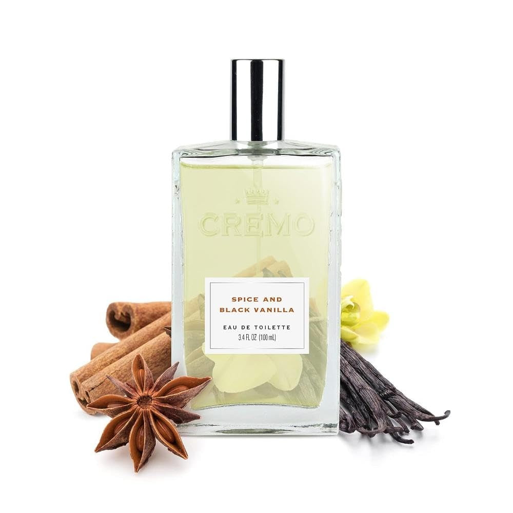 Cologne for Men - Spice & Black Vanilla Mens Cologne - An Explosion of Vibrant Spices, Dark Woods and Black Vanilla, 3.4 Fl Oz