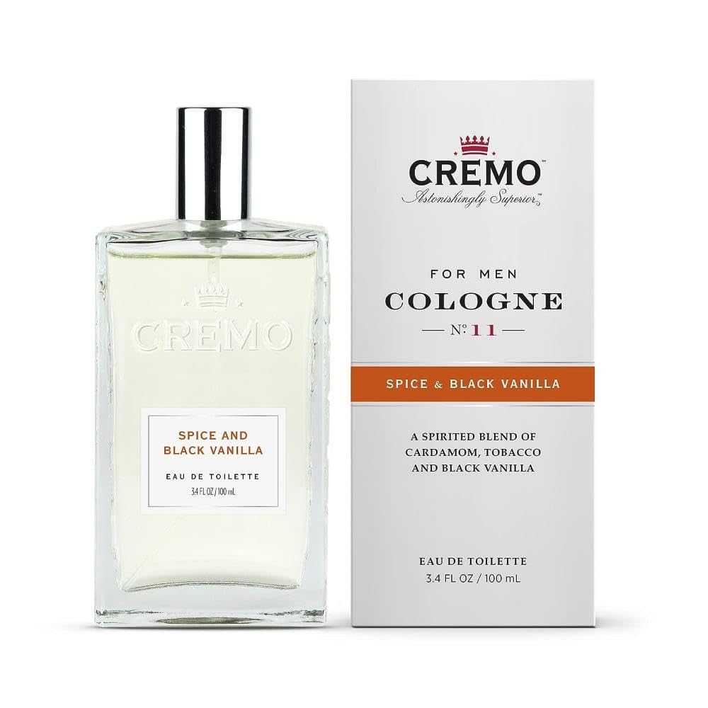 Cologne for Men - Spice & Black Vanilla Mens Cologne - An Explosion of Vibrant Spices, Dark Woods and Black Vanilla, 3.4 Fl Oz
