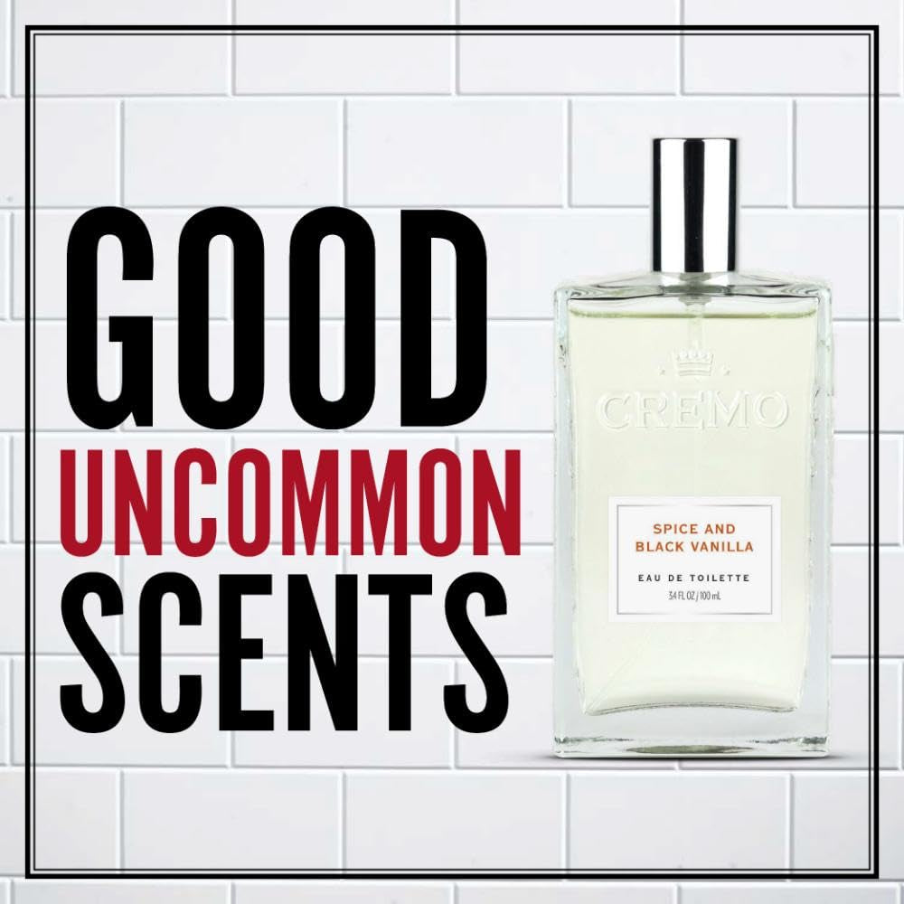 Cologne for Men - Spice & Black Vanilla Mens Cologne - An Explosion of Vibrant Spices, Dark Woods and Black Vanilla, 3.4 Fl Oz