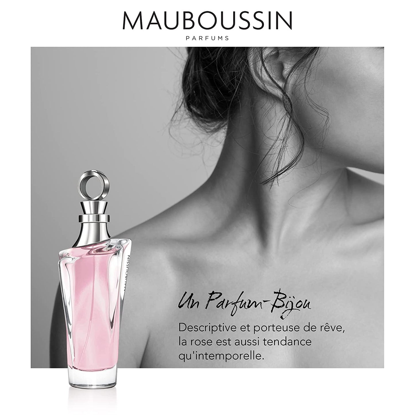Mauboussin - Rose Pour Elle 100ml (3.3 Fl Oz) - Eau de Parfum for Women - Floral, Fruity & Fresh Scents