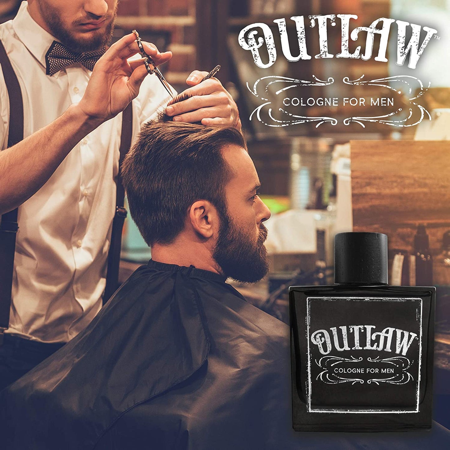 Tru Western Outlaw Men’s Cologne, 3.4 fl oz (100 ml) - Iconic, Masculine, Clean