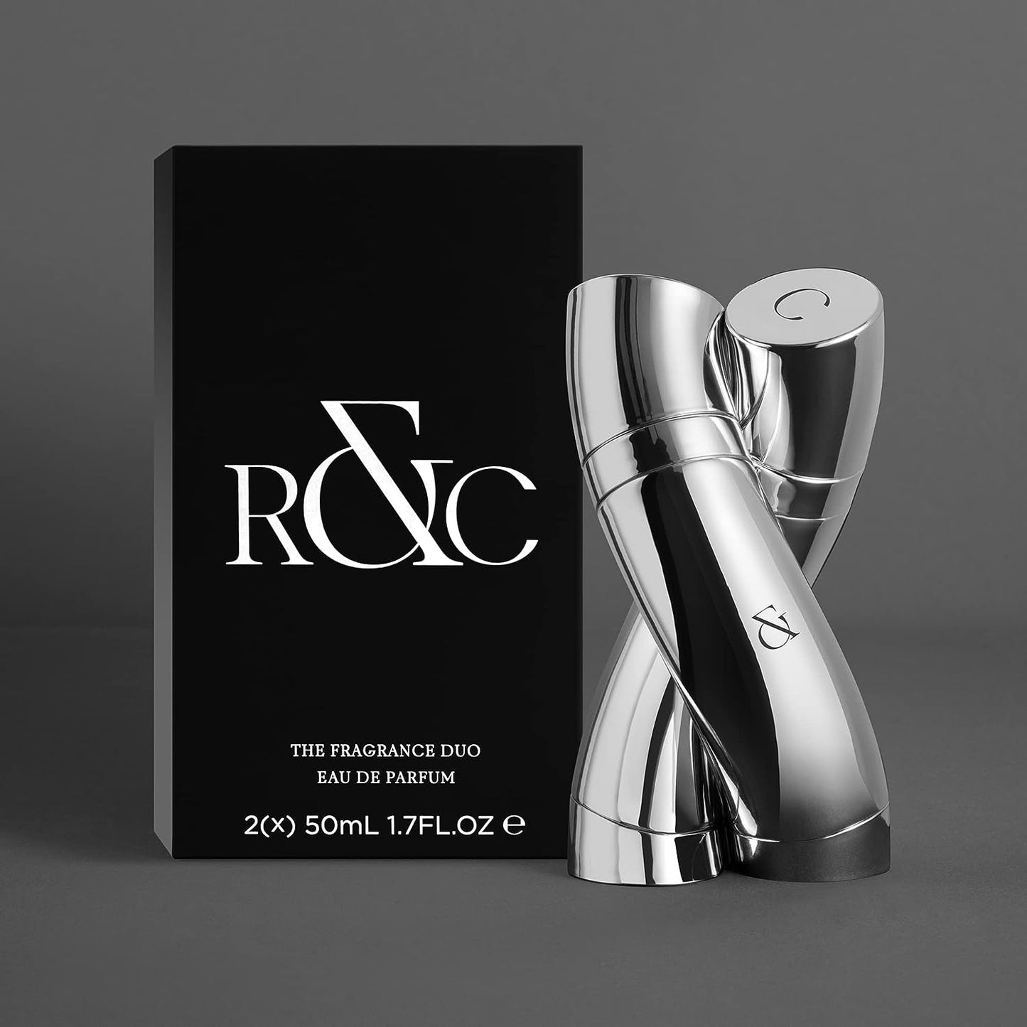R&C Original by  - the Fragrance Duo - Matching Fragrances for Him and Her - Beautifully Entwined, Magnetic Bottles Symbolize Unity - Sensual and Indulgent Scent - 2 Pc EDP Spray