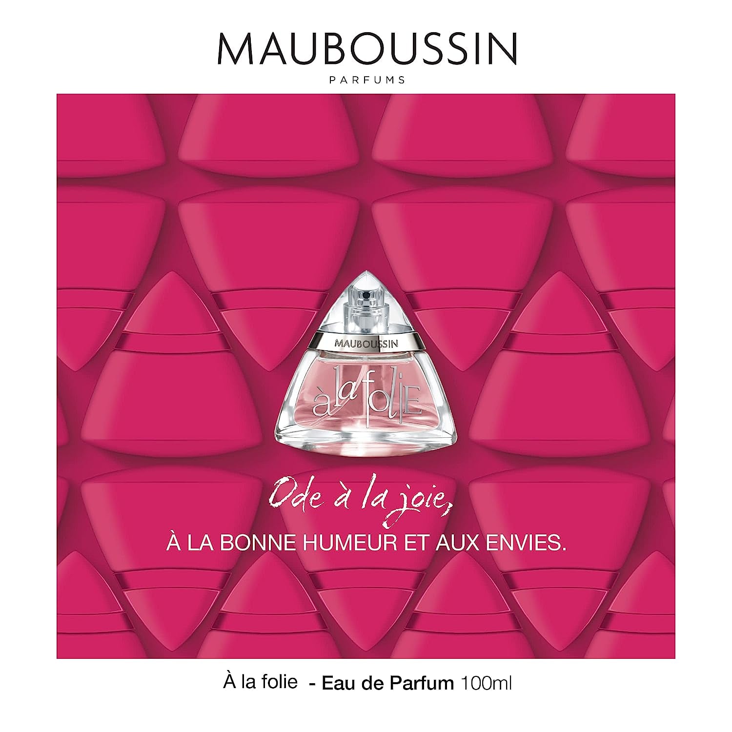 Mauboussin - A La Folie 100ml (3.3 Fl Oz) - Eau de Parfum for Women - Floral & Oriental Scents