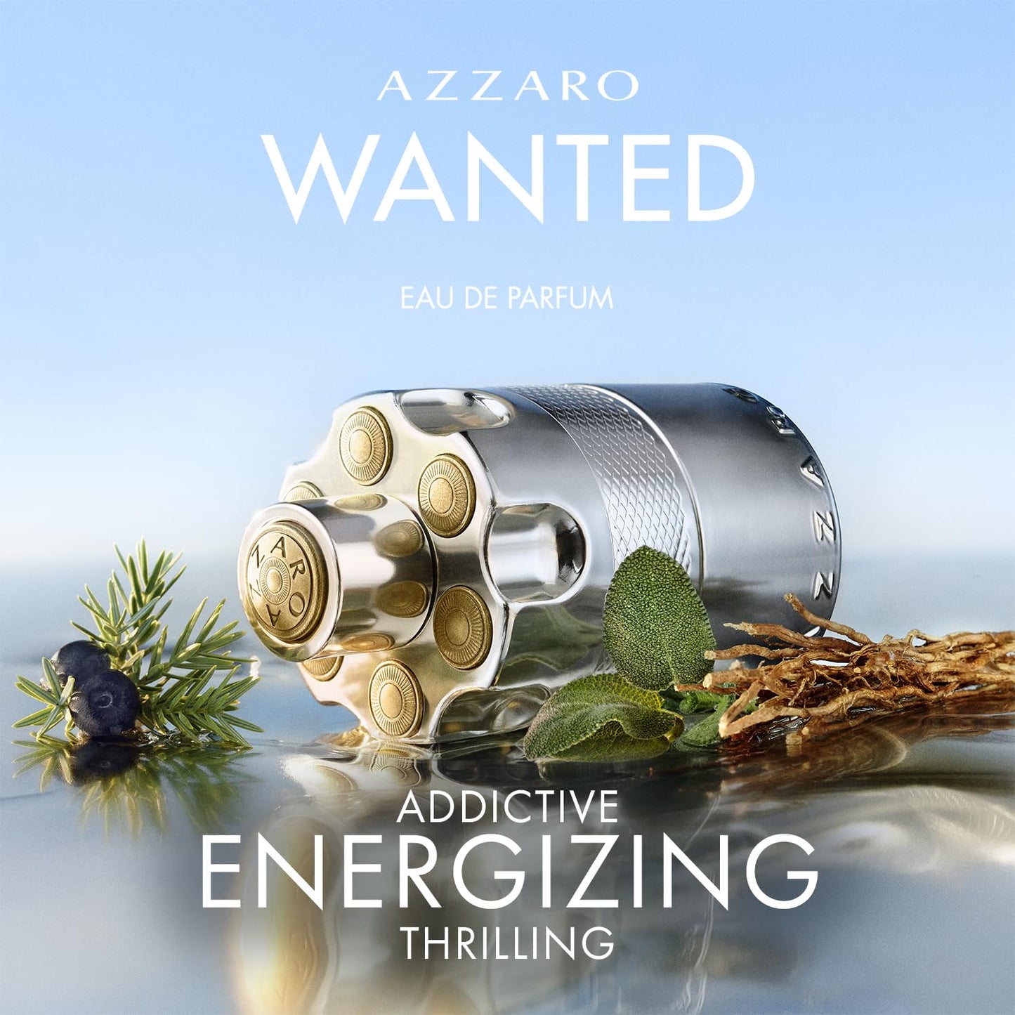 Wanted Eau de Parfum - Energizing & Intense Mens Cologne - Woody, Aromatic & Spicy Fragrance - Fresh Notes of Juniper Berries, Sage, Vetiver - Lasting Wear - Luxury Perfumes for Men