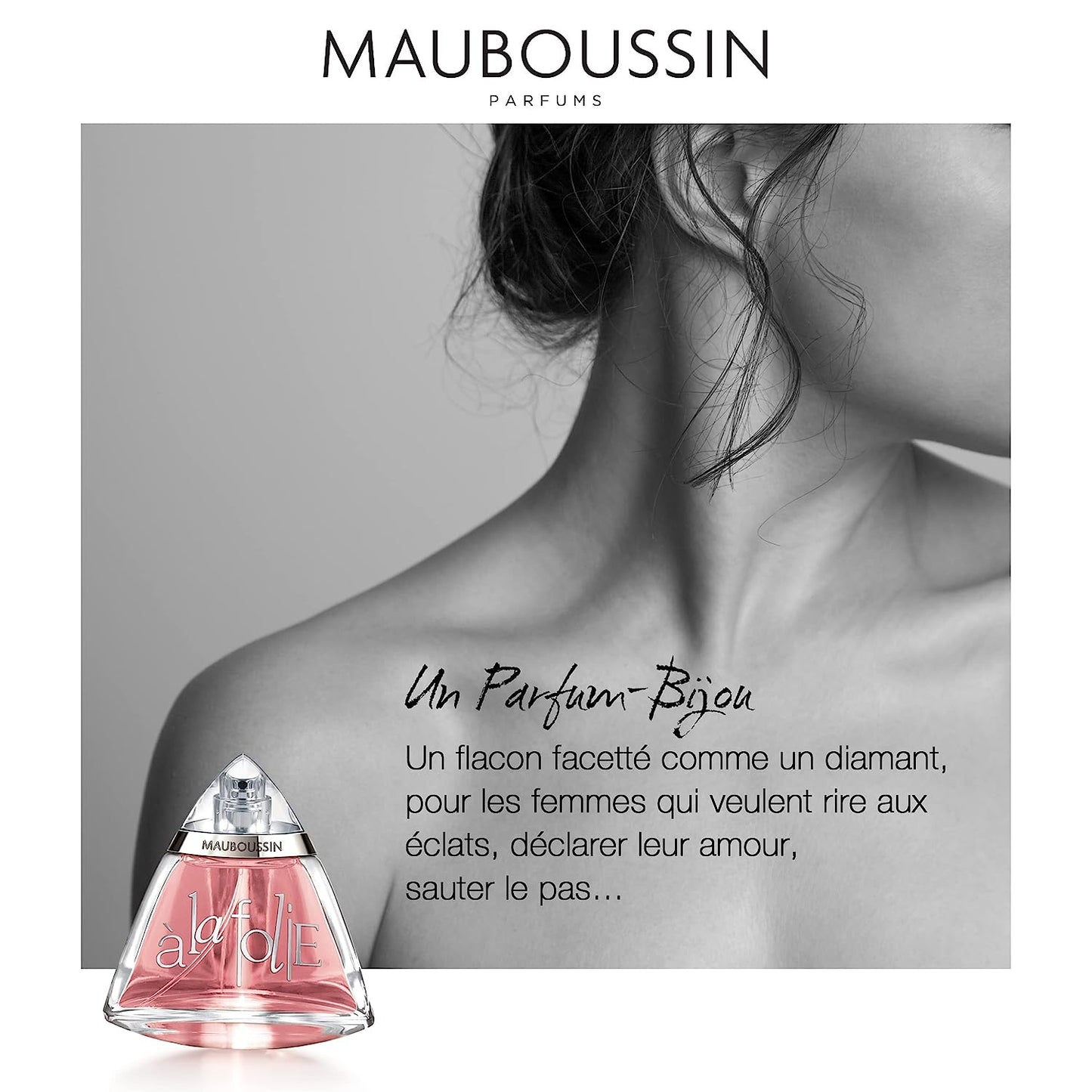 Mauboussin - A La Folie 100ml (3.3 Fl Oz) - Eau de Parfum for Women - Floral & Oriental Scents