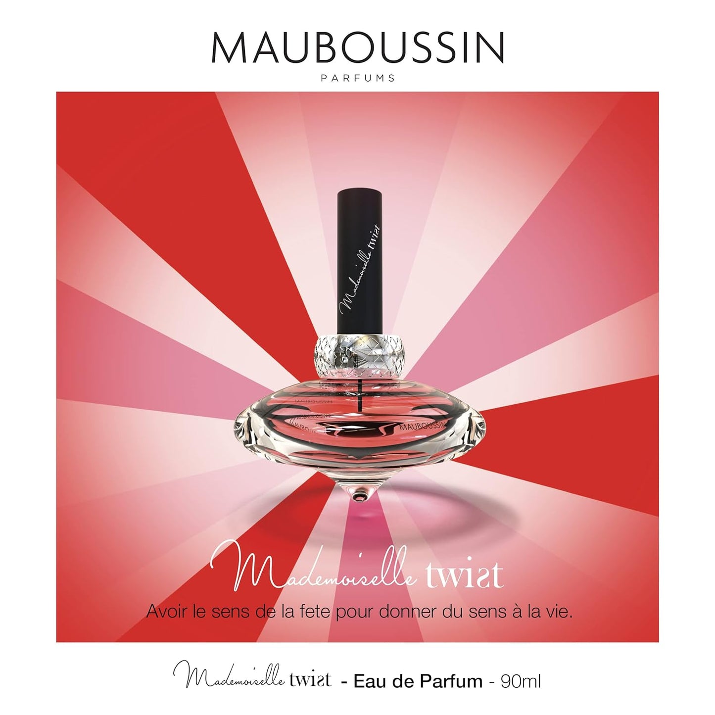 Mauboussin - Mademoiselle Twist 90ml (3 Fl Oz) - Eau de Parfum for Women - Floral, Oriental & Gourmand Scents