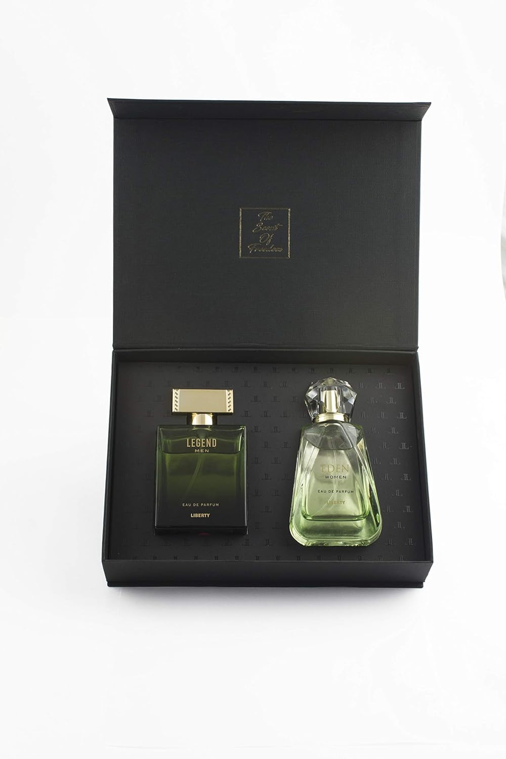 Luxury Perfume Gift Set - Legend for Men, Eden for Women (100ml/3.4Oz each), Eau De Parfum (EDP) Spray, Designed in France, Long Lasting Smell.