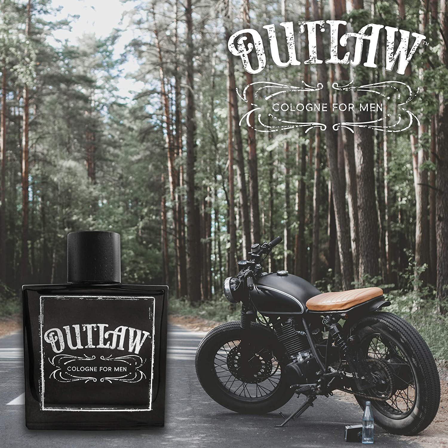 Tru Western Outlaw Men’s Cologne, 3.4 fl oz (100 ml) - Iconic, Masculine, Clean
