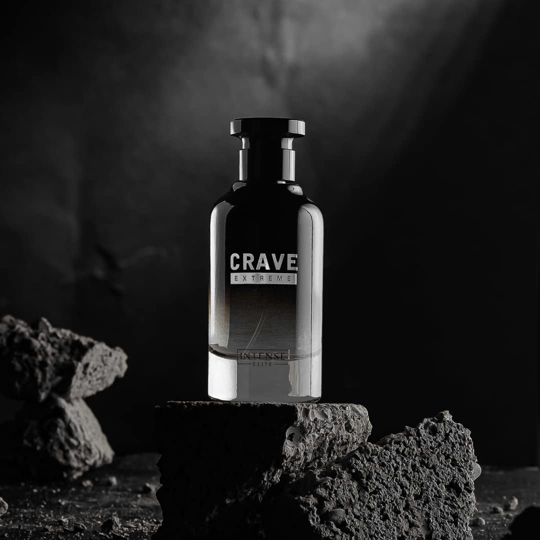 Intense Elite Crave Extreme For Men EDP, Eau de Parfum Men 100ML (3.4Oz), Men's Fragnances, Perfumes for Men Original, Perfumes Para Hombres, Long Lasting Cologne Men, Vetiver & Lavender Mens Perfume.