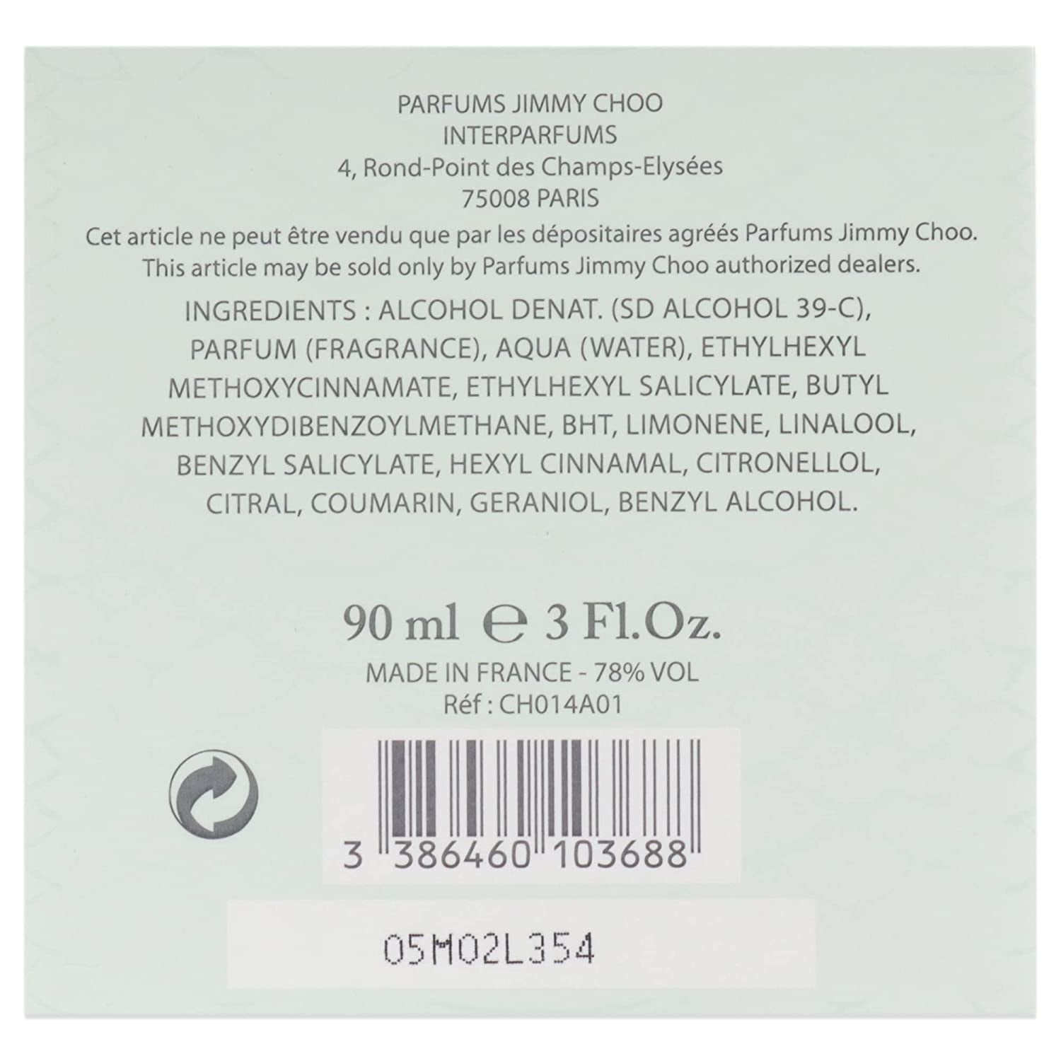 JIMMY CHOO Floral 3.0oz Eau de Toilette Spray