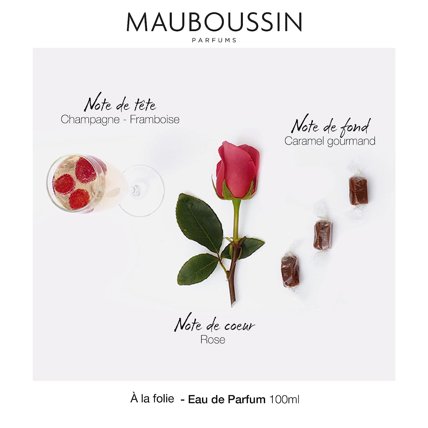 Mauboussin - A La Folie 100ml (3.3 Fl Oz) - Eau de Parfum for Women - Floral & Oriental Scents