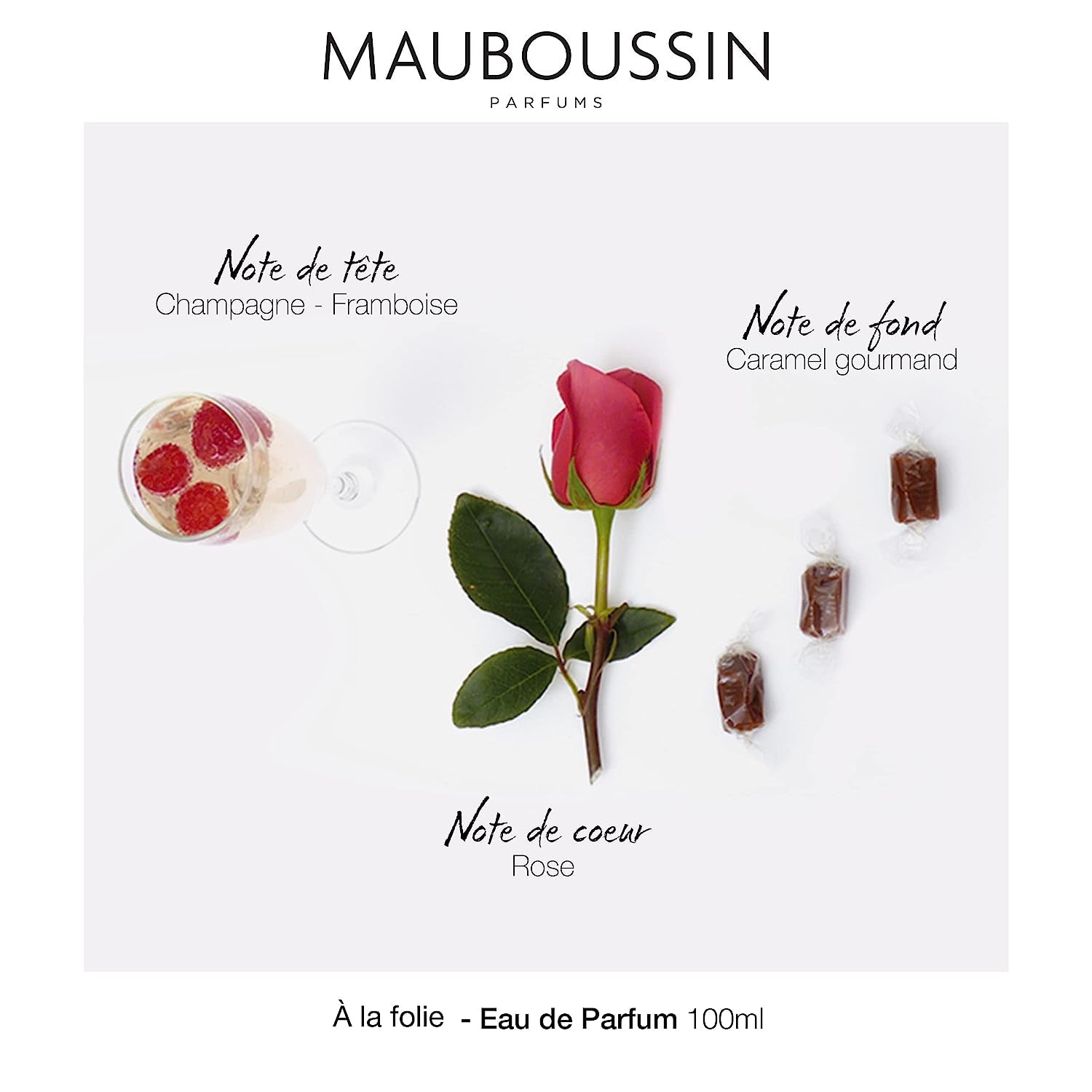 Mauboussin - A La Folie 100ml (3.3 Fl Oz) - Eau de Parfum for Women - Floral & Oriental Scents