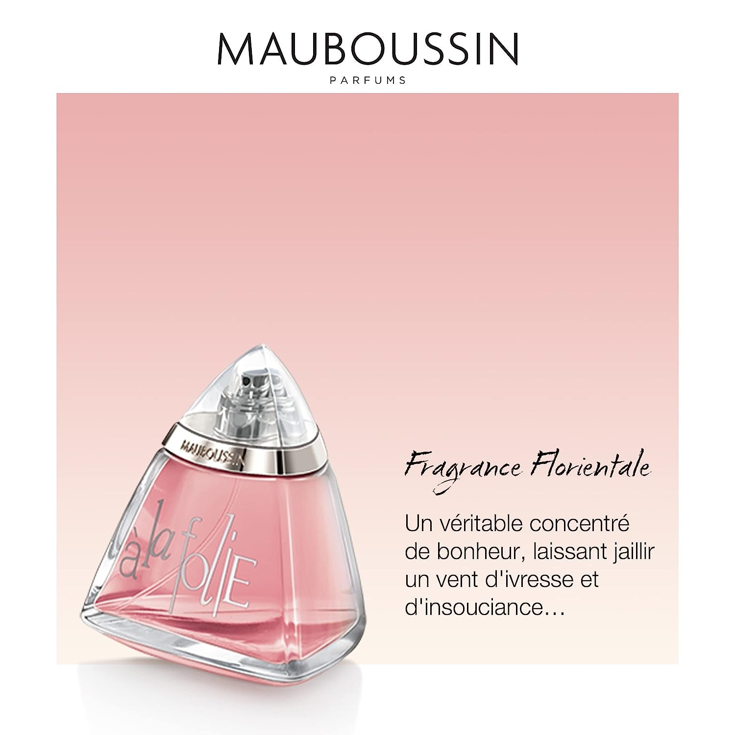 Mauboussin - A La Folie 100ml (3.3 Fl Oz) - Eau de Parfum for Women - Floral & Oriental Scents