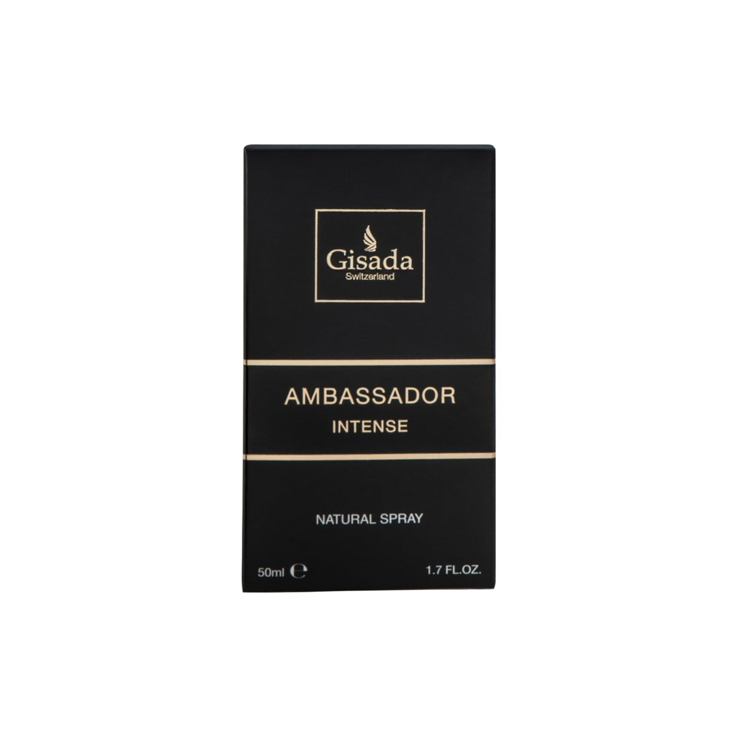 Gisada - Ambassador Intense - Eau de Perfume - 50ML - 1.7 Fl Oz - Spicy, fresh and very lively fragrance for Men - Even more intense, even more lively, even more masculine!