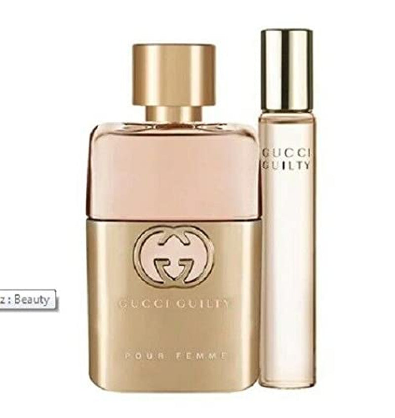 Gucci Guilty 3 Piece Set: 3 zo Eau De Parfum Spray, .5 oz Eau De Parfum Spray, 1.6 oz Body Lotion