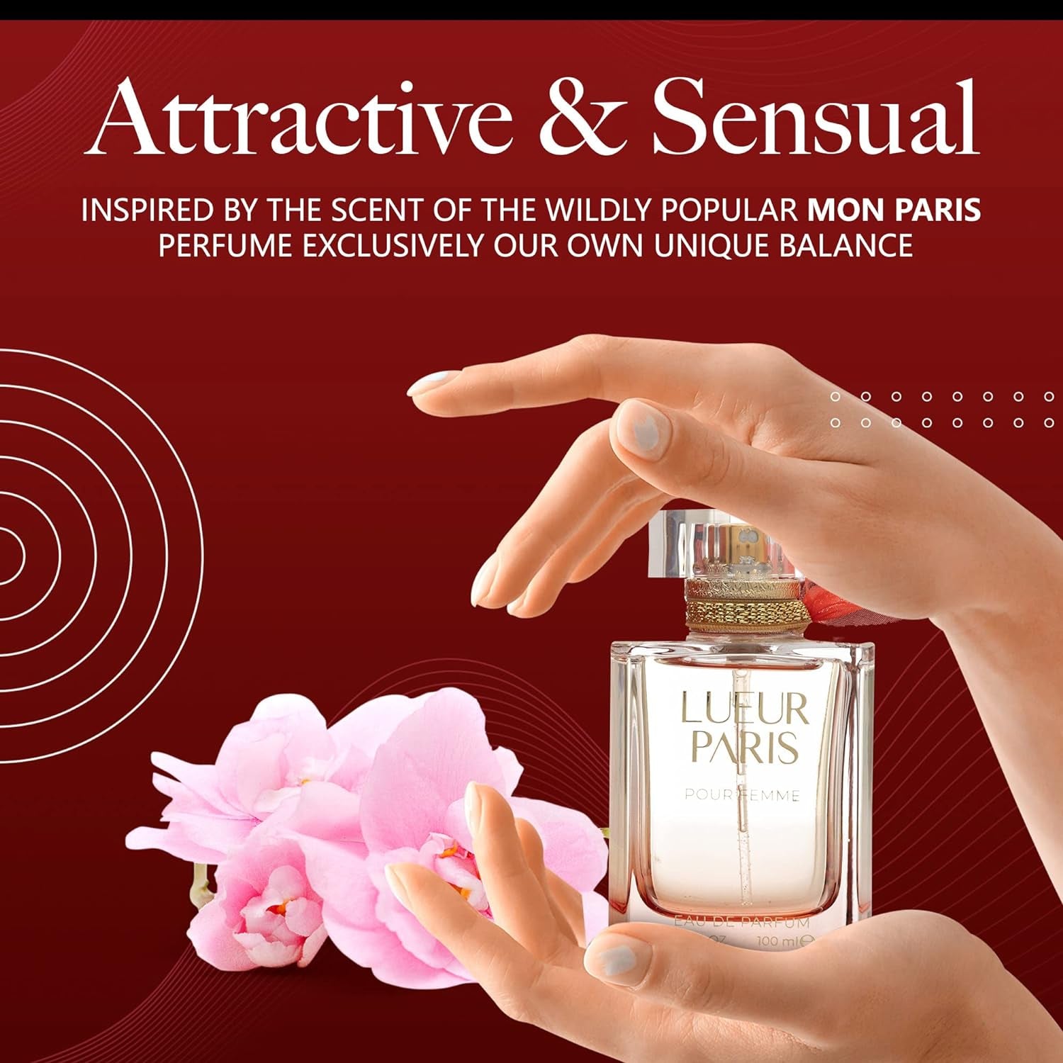 Regal Fragrances Lueur Paris Womens Perfume - Inspired by the Scent of the YSL'S Mon Paris Perfume for Women - Floral Fruity snd Sweet Chypre Scent, 3.4 Fl Oz (100 ML)